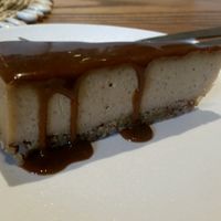vegan cheesecake at Evergreen Organics in Doha