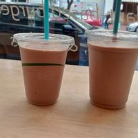 Kids size and regular size chocolate shake at HipCityVeg - 7th St in Washington