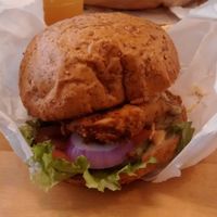 Chick'n burger at HipCityVeg - 7th St in Washington