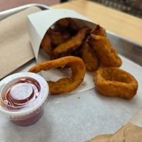Onion rings with mini ketchuo at HipCityVeg - 7th St in Washington