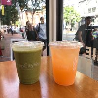 The BFG and the Carrot Ginger Lemonade at HipCityVeg - 7th St in Washington