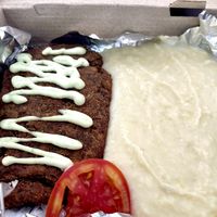 Daily menu milanesa y pure  at Casa Vegana in Santa Cruz