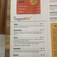 Menu  at Casa Vegana in Santa Cruz