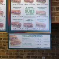 It even says Vegan on the sign! at Subway in Wilmington