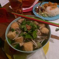 Yummy vegan pho. at Lie'mi in Helsinki