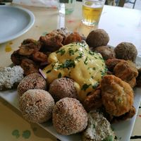 Variety (the small (!)) at Trivoli Vegan Kafeneio in Athens