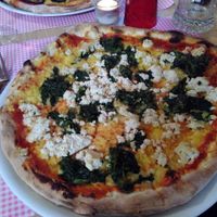 Tofu e spinaci at Ai 6 Angoli in Brussels