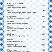 Vegan menu at Ai 6 Angoli in Brussels