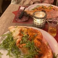 Vegan calzone  at Ai 6 Angoli in Brussels