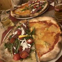 Vegan bressaola and Quattro frormagi  at Ai 6 Angoli in Brussels