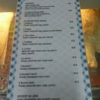 menu at Ai 6 Angoli in Brussels