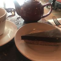 Vegan (and gluten free) chocolate and orange torte 💥 at Lounges - Drago Lounge in Newport