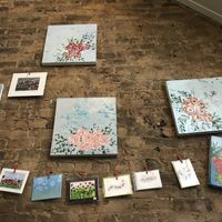 Pretty art on the walls  at OliBea in Knoxville