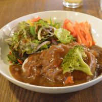 Vegan millet lunch at Little Robot in Shimoyoshida