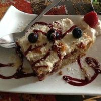 Cake at Zaziv Vegan Bistro in Ljubljana