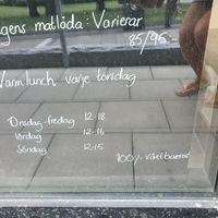 Öppettider at Minù in Lund