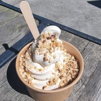 Vegan soft serve! at Minù in Lund
