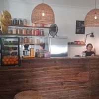 Counter at Coco Bowls in Warsaw