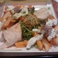 Fajitas at Yanten Veggie Bar in Madrid