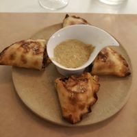 Empanadas argentinas at Yanten Veggie Bar in Madrid