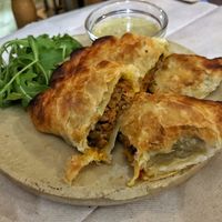 Empañadas at Yanten Veggie Bar in Madrid