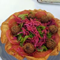 Falafel Salad at Jeni's Diner in Caminha