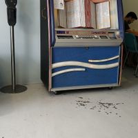 Free jukebox with a wide variety of music options at Jeni's Diner in Caminha