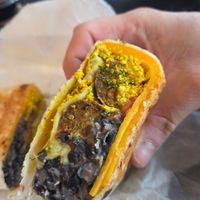 Added Vegan Sausage; Tofurky. at Roots Cafe in Brooklyn