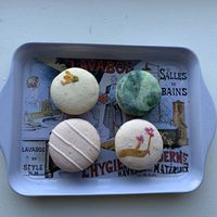 These were delicious and beautiful! I don’t remember the flavors, but trust me, everything here is good! at Confectionery! in New York City