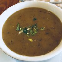 Mixed bean soup at Shangri-La Vegan - Telegraph in Oakland