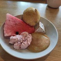 Small vegan breakfast at Tibits - Oerlikon in Zurich