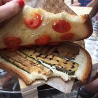 Inside the toast! at Faccia Toast in Salerno