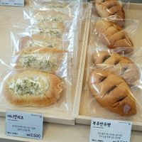 Bakery items at Haemil Bakery in Seoul