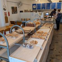 Inside of bakery   at Haemil Bakery in Seoul