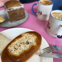 Yummy Earl Gray Bread & Cheese Onion Bread at Haemil Bakery in Seoul