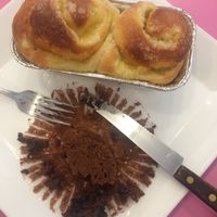 chocolate muffin and something very sweet and yummy!  at Haemil Bakery in Seoul