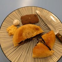 Red bean bread and cookies  at Haemil Bakery in Seoul