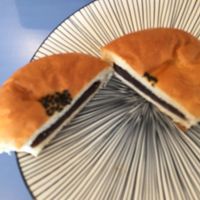 Sweet red bean bun at Haemil Bakery in Seoul