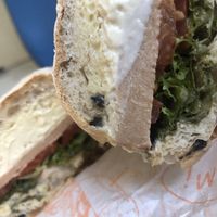 Vegan sandwitch at Haemil Bakery in Seoul