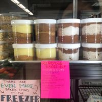 Yummy pudding! Different flavors, they come in layers similar to Tiramisu.  at Farmers Market of Grapevine in Grapevine