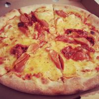 Vegan pizza! at Pizza di Ascari in Vilnius