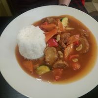 Kung Pao at Loving Hut in Prague
