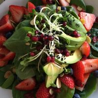 spinach salad -- freaking delicious --so fresh!  at Kale & Quinoa  in Studio City