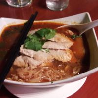 tom yum noodle soup at Kale & Quinoa  in Studio City