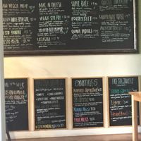 Some of the menu. Not fully vegan, but there are several dishes to choose from. Also check out the “baked” goods. at Green Table  in Santa Barbara