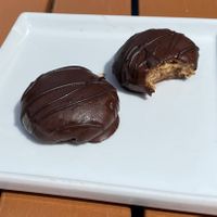 These are called Reeces Peanut Butter Cups - very tasty!   at Green Table  in Santa Barbara