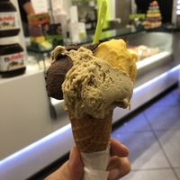 Chocolate pistacho and mango at The Gelatist in Rome