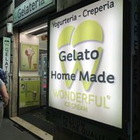 The front of the place at The Gelatist in Rome