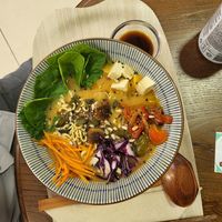 Ramen bowl at Ecoespazo Vitriol in Sarria