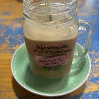 Banana smoothie  at Ecoespazo Vitriol in Sarria